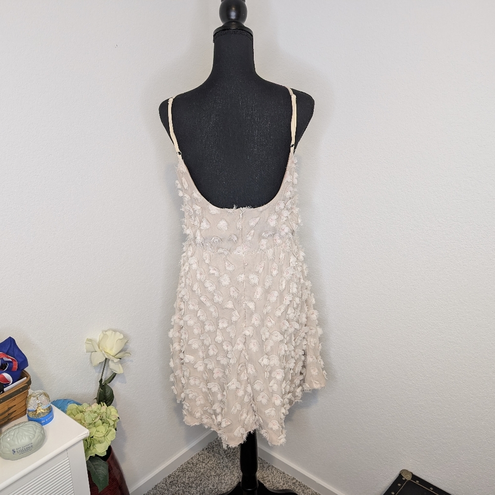 💘 Dress The Population Athena Blousson Petal Appliqué Dress - Picture 5 of 6